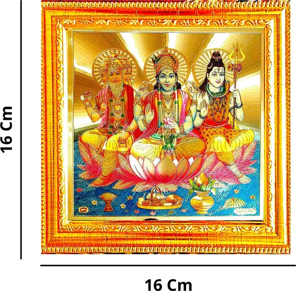 Photo_&_Frame_Brahma_Vishnu_Mahesh___|_Shiv_Ji_|_Vishnu_Ji_|_Brahma_Ji