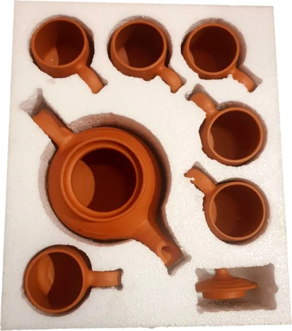 Pack_Of_7_Terracotta_Terracotta_Cup_And_Kettle_Set_(Brown,_Cup_Set)