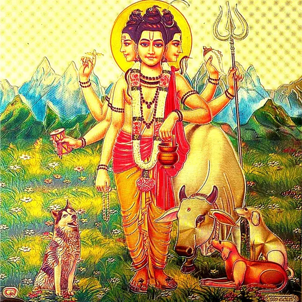 Photo_&_Frame_Dattatreya_God_|_Divine_Trinity_|_Brahma_|_Vishnu_|_Siva