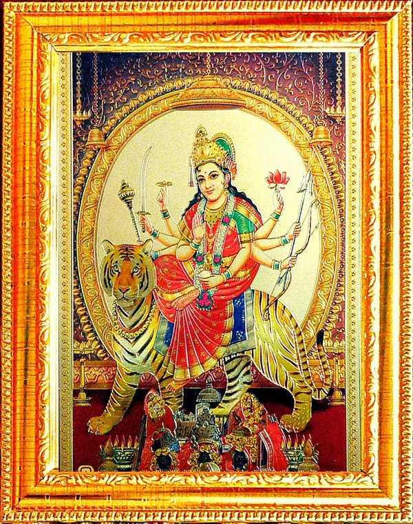 Photo_&_Frame_Durga_Maa