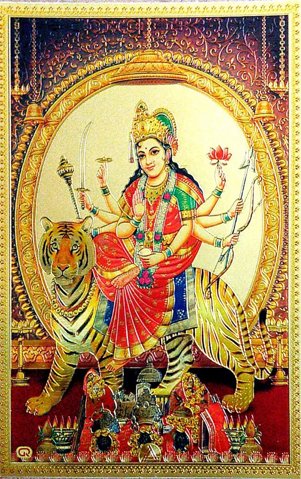 Photo_&_Frame_Durga_Maa