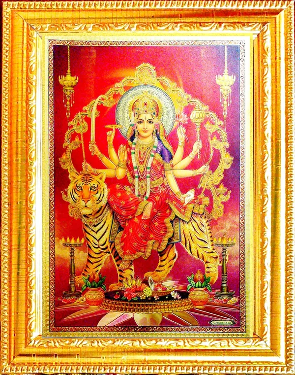 Photo_&_Frame_Durga_Maa