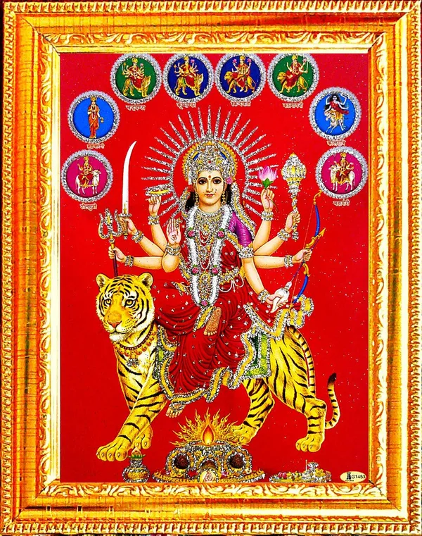 Photo_&_Frame_Durga_Maa