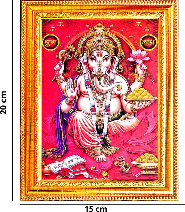 Photo_&_Frame_Ganesha___|_Ganesha_Ji_|_For_Pooja
