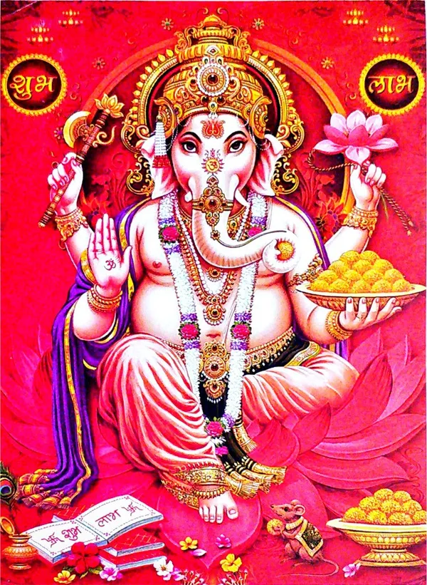 Photo_&_Frame_Ganesha___|_Ganesha_Ji_|_For_Pooja