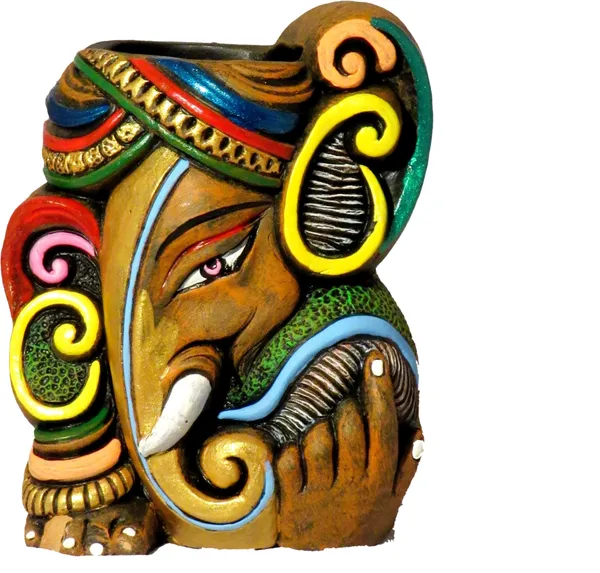 Terracotta_Ganesha_Multipurpose_Pen_Stand_/_Flower_Pot_For_Office_And_Home_Table_Decor_Terracotta_Vase_(5_Inch,_Multicolor)