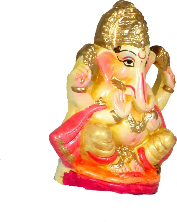 Ganesh_Murti_For_Car_Dashboard_Office_&_Home_Decor,_Idol_For_Gift_Decorative_Showpiece_-_9.5_Cm_(Clay,_Multicolor)