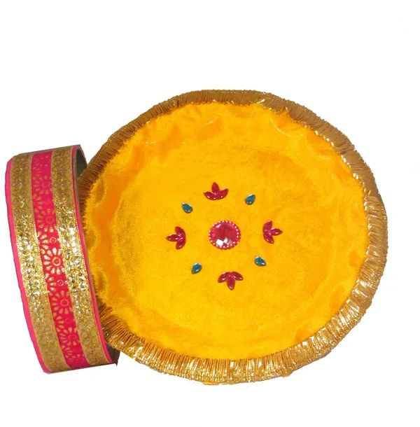 Photo_&_Frame_Karwa_Chauth_Thali_Set_With_Full_Size_Chunni_And_Karwachuth___|_Karwachauth_Pooja_Thali_Set_Silver_Plated_(11_Pieces,_Multicolor)