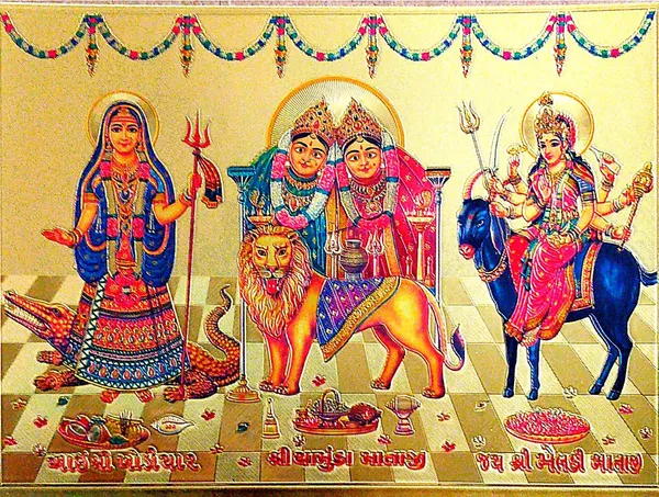 Photo_&_Frame_Khodiyar_Mata_|_Chamunda_Mata_|_Meldi_Mata___|_Hindu_Goddess