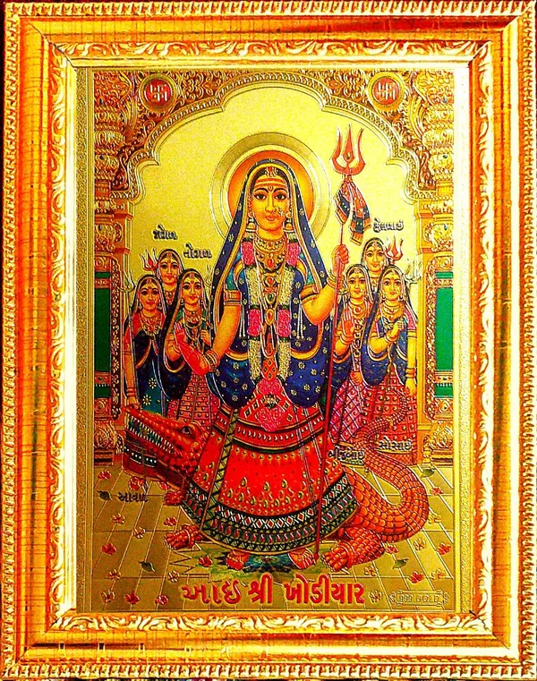 Photo_&_Frame_Khodiyar_Mata_|_Janbai_Mata_|_Khodal_Mata___|_Hindu_Goddess