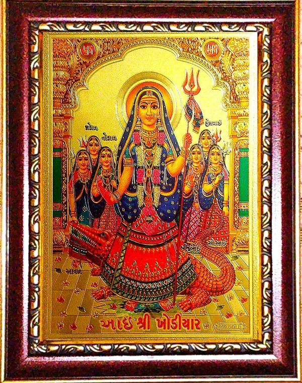 Photo_&_Frame_Khodiyar_Mata_|_Janbai_Mata_|_Khodal_Mata___|_Hindu_Goddess