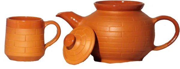 Pack_Of_7_Terracotta_Terracotta_Cup_And_Kettle_Set_(Brown,_Cup_Set)