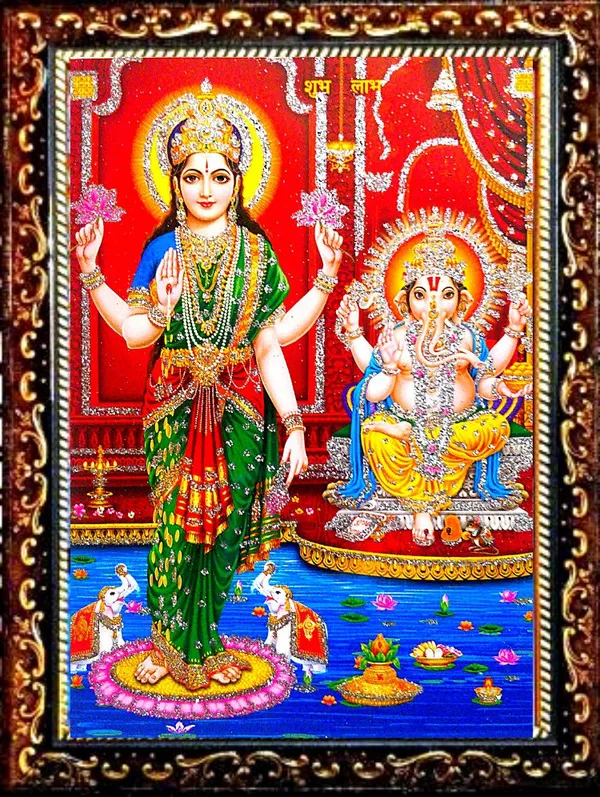Photo_&_Frame_Laxmi_Ganesh