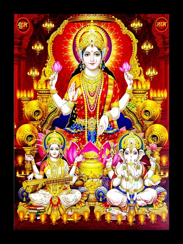 Photo_&_Frame_Laxmi_Ganesh_Saraswati