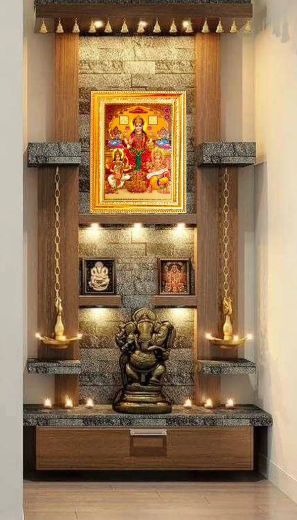 Photo_&_Frame_Laxmi_Ganesh_Saraswati_Kuber