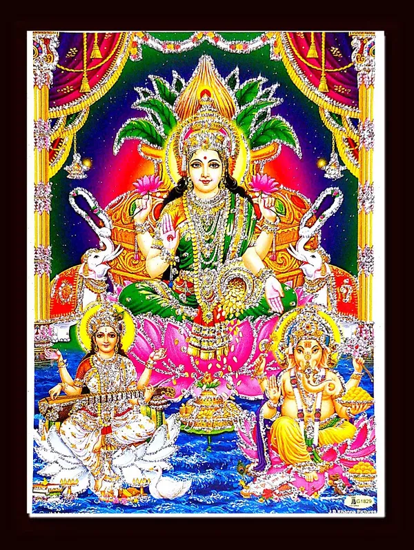 Photo_&_Frame_Laxmi_Ganesh_Saraswati