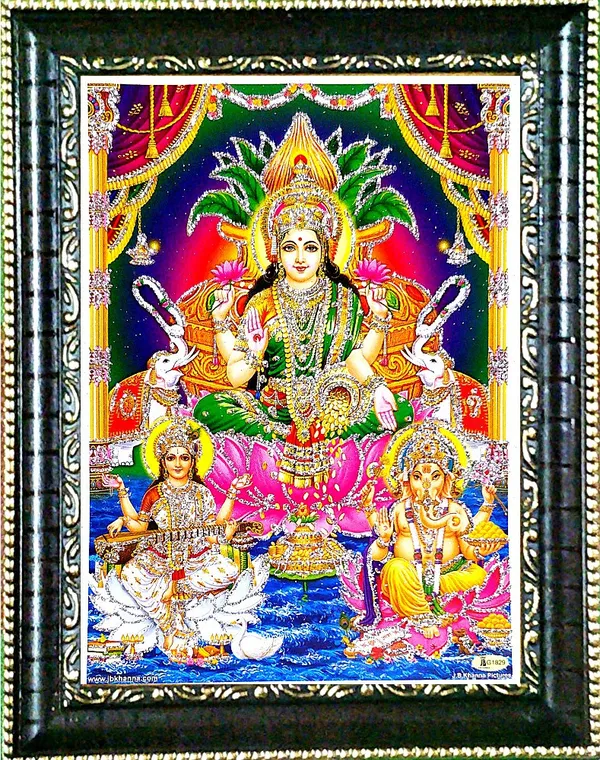 Photo_&_Frame_Laxmi_Ganesh_Saraswati