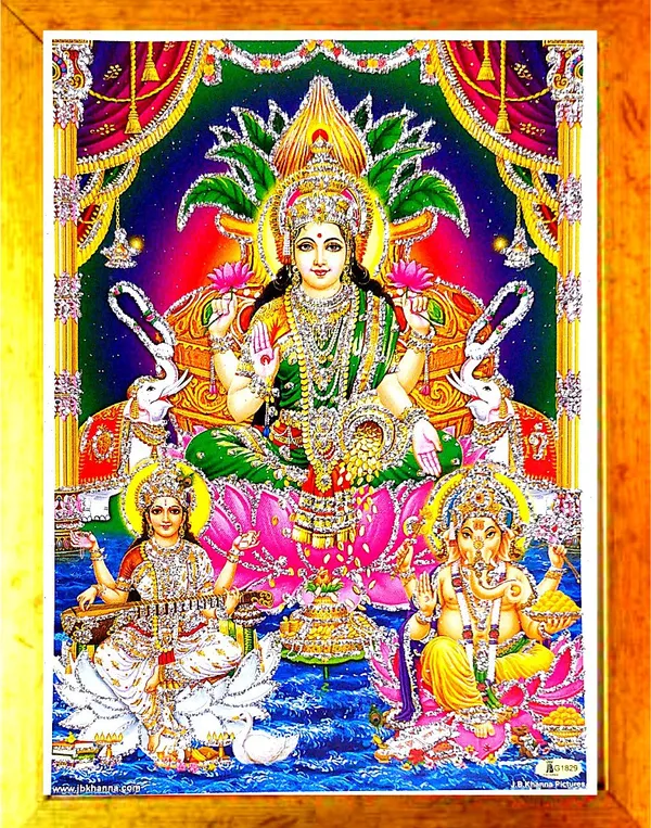 Photo_&_Frame_Laxmi_Ganesh_Saraswati