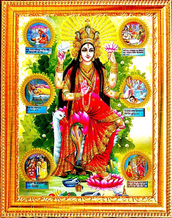 Photo_&_Frame_Manasa_Devi_|_Nag_Devi_|_Goddess_Of_Snakes_|_Hindu_Goddess_|_Mansa_Devi
