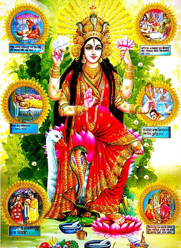 Photo_&_Frame_Manasa_Devi_|_Nag_Devi_|_Goddess_Of_Snakes_|_Hindu_Goddess_|_Mansa_Devi