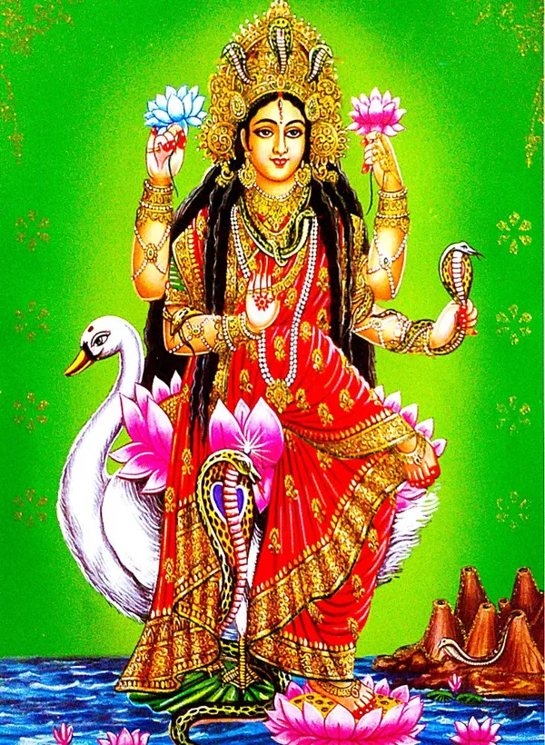 Photo_&_Frame_Manasa_Devi_|_Nag_Devi_|_Goddess_Of_Snakes_|_Hindu_Goddess_|_Mansa_Devi