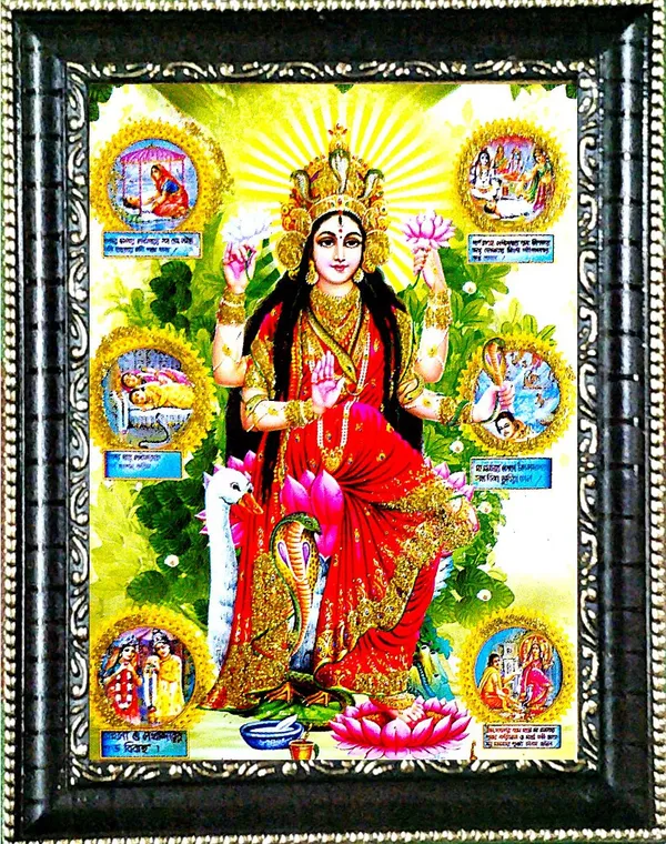 Photo_&_Frame_Manasa_Devi_|_Nag_Devi_|_Goddess_Of_Snakes_|_Hindu_Goddess