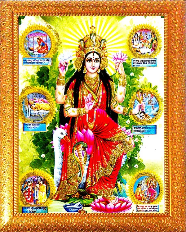 Photo_&_Frame_Manasa_Devi_|_Nag_Devi_|_Goddess_Of_Snakes_|_Hindu_Goddess_|_Mansa_Devi