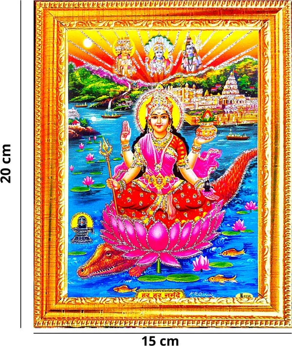 Photo_&_Frame_Narmada_Mata_|_Reva_|Purvaganga