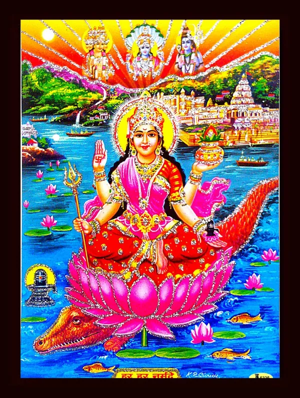 Photo_&_Frame_Narmada_Mata_|_Reva_|Purvaganga
