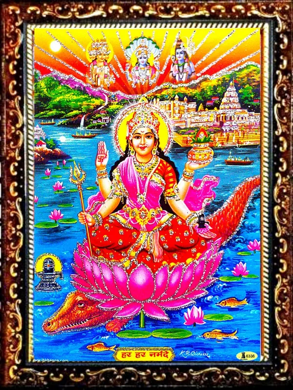 Photo_&_Frame_Narmada_Mata_|_Reva_|Purvaganga