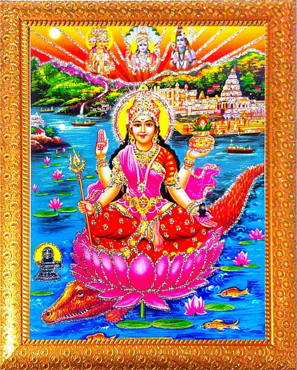 Photo_&_Frame_Narmada_Mata_|_Reva_|Purvaganga