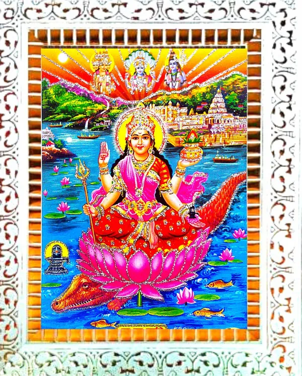 Photo_&_Frame_Narmada_Mata_|_Reva_|Purvaganga