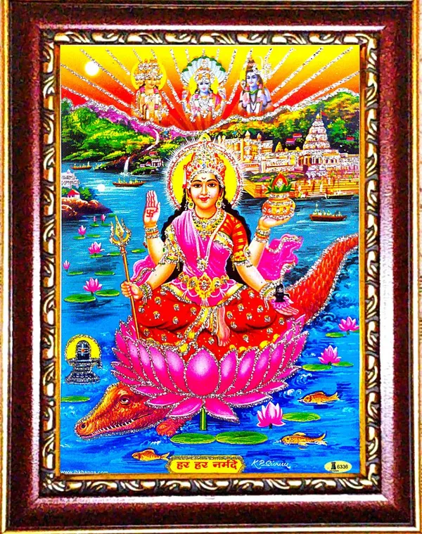 Photo_&_Frame_Narmada_Mata_|_Reva_|Purvaganga
