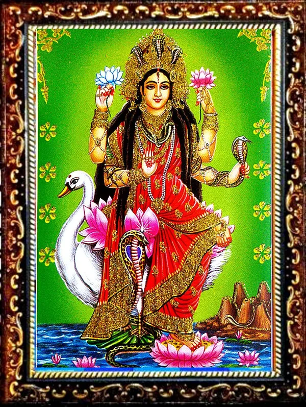 Photo_&_Frame_Manasa_Devi_|_Nag_Devi_|_Goddess_Of_Snakes_|_Hindu_Goddess