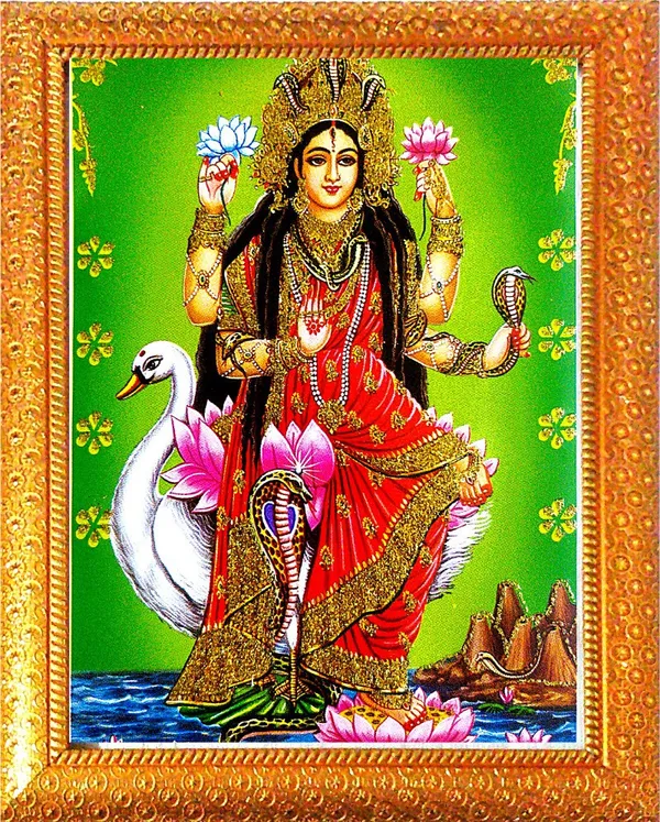 Photo_&_Frame_Manasa_Devi_|_Nag_Devi_|_Goddess_Of_Snakes_|_Hindu_Goddess_|_Mansa_Devi