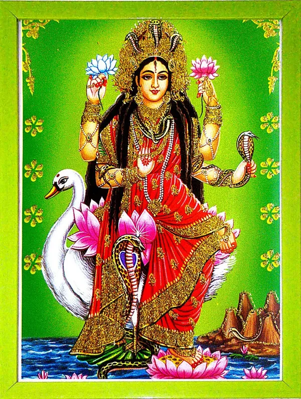 Photo_&_Frame_Manasa_Devi_|_Nag_Devi_|_Goddess_Of_Snakes_|_Hindu_Goddess_|_Mansa_Devi