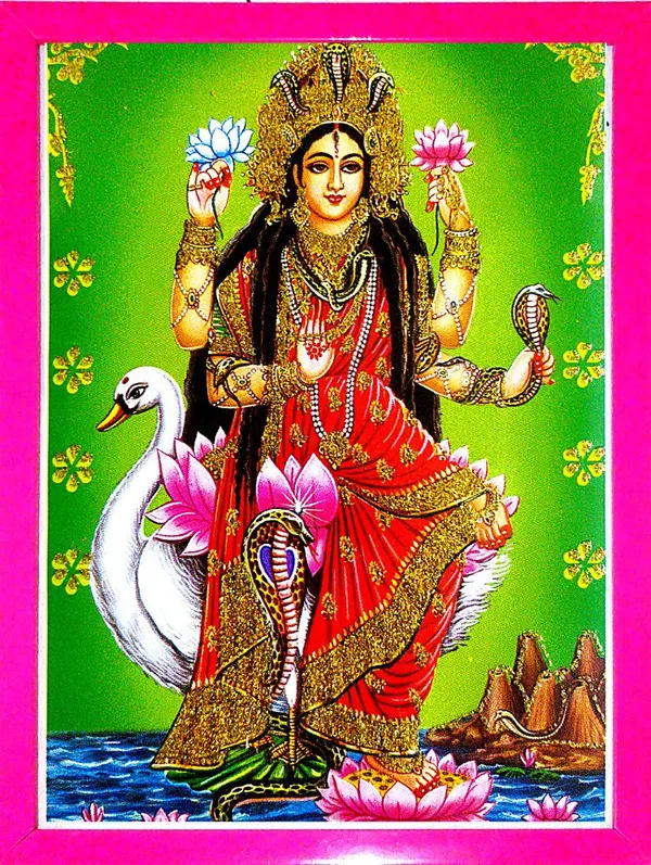 Photo_&_Frame_Manasa_Devi_|_Nag_Devi_|_Goddess_Of_Snakes_|_Hindu_Goddess_|_Mansa_Devi