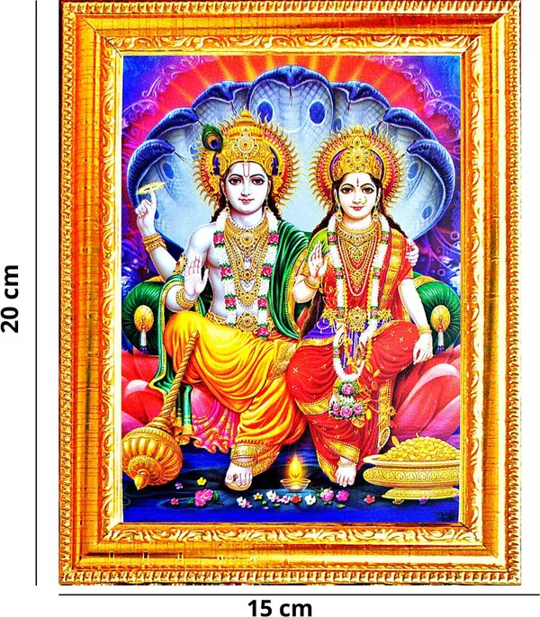 Photo_&_Frame_Lord_Vishnu_Laxmi_Ji_|_Religious
