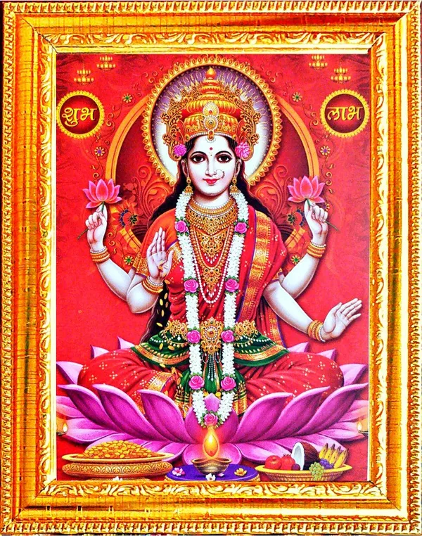 Photo_&_Frame_Mata_Mahalaxmi_Ji_|Laxmi_Ji_|_Goddess
