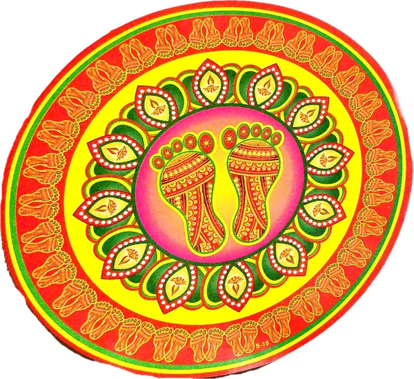 10.16_Cm_Small_Size_Rangoli_Sticker_Self_Adhesive_Sticker_(Pack_Of_1)