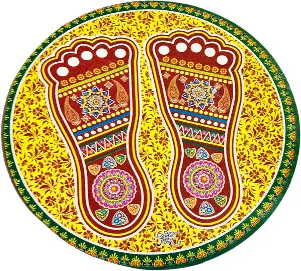 10.16_Cm_Small_Size_Rangoli_Sticker_Self_Adhesive_Sticker_(Pack_Of_1)
