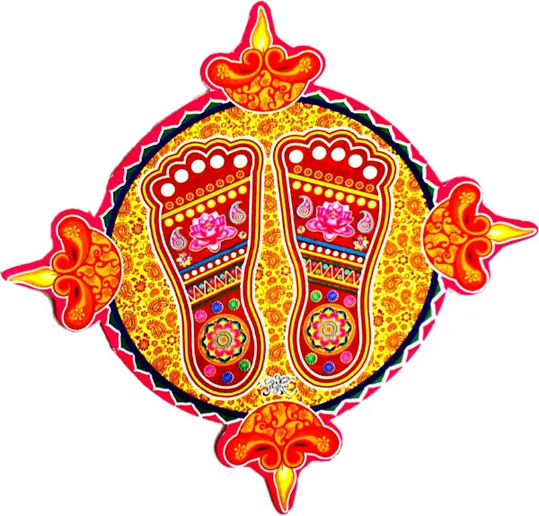 7.62_Cm_Small_Size_Rangoli_Sticker_Self_Adhesive_Sticker_(Pack_Of_1)