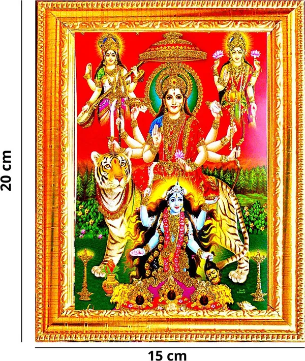 Photo_&_Frame_Durga_Maa,_Saraswati_Maa,_Laxmi_Maa_With_Kali_Maa_|_Goddess