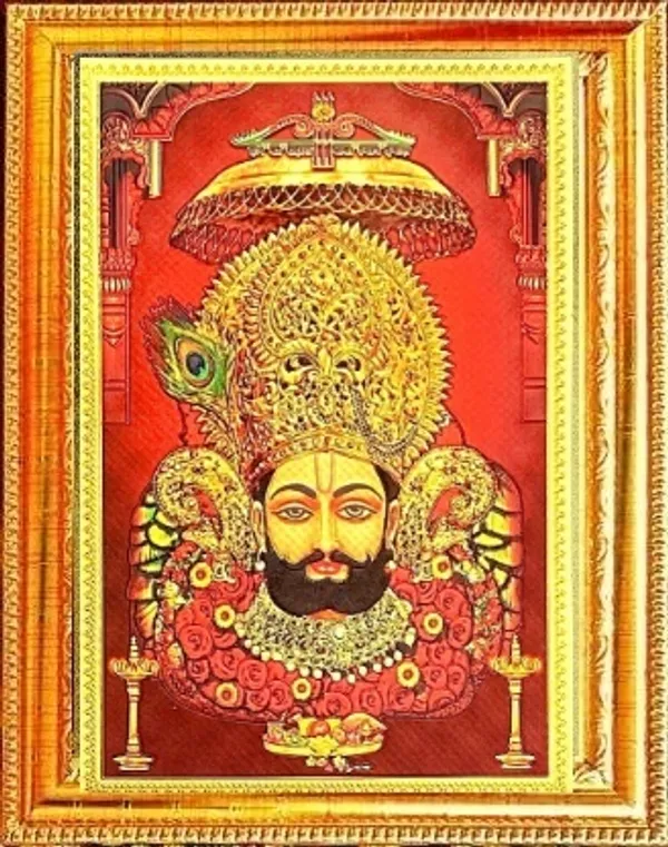 Photo_&_Frame_SUNINOW_Gold_foil_embossed_Shyam_Baba