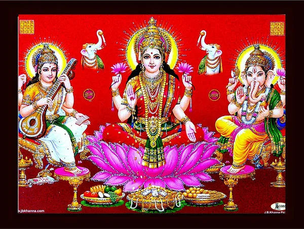 Photo_&_Frame_Laxmi_Ganesh_Saraswati