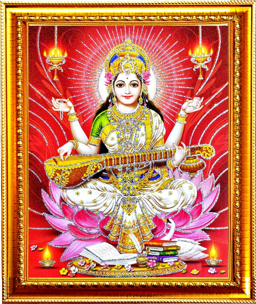 Photo_&_Frame_Saraswati___|_Saraswati_Maa