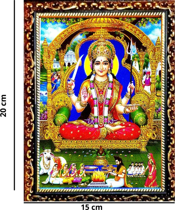 Photo_&_Frame_Jai_Santoshi_Maa_|_Santoshi_Maa_|_Hindu_Folklore_|Goddess_Photo