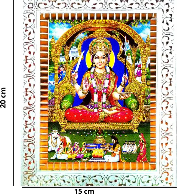 Photo_&_Frame_Jai_Santoshi_Maa_|_Santoshi_Maa_|_Hindu_Folklore_|Goddess_Photo