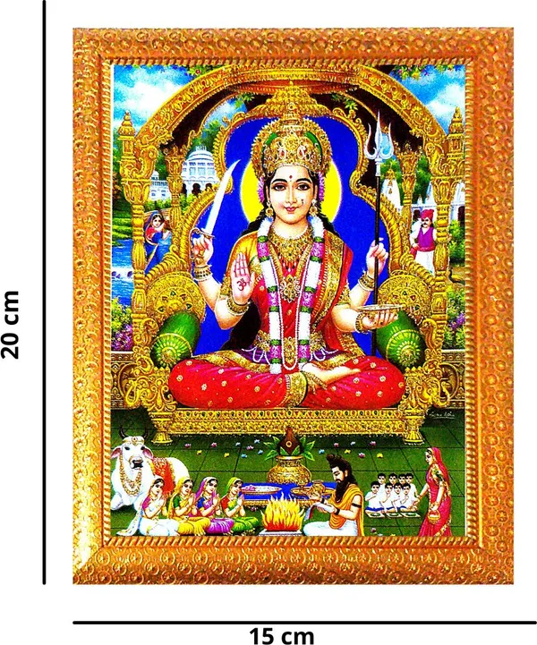 Photo_&_Frame_Jai_Santoshi_Maa_|_Santoshi_Maa_|_Hindu_Folklore_|Goddess_Photo