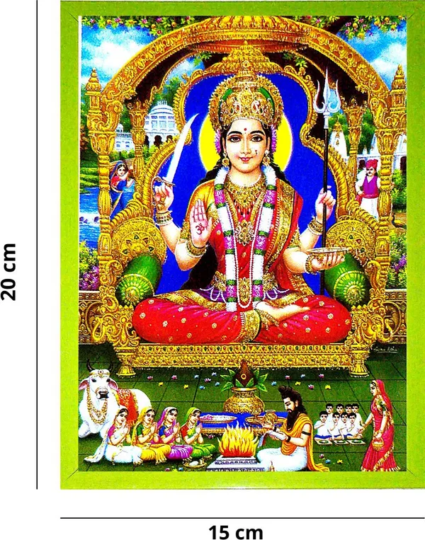 Photo_&_Frame_Jai_Santoshi_Maa_|_Santoshi_Maa_|_Hindu_Folklore_|Goddess_Photo